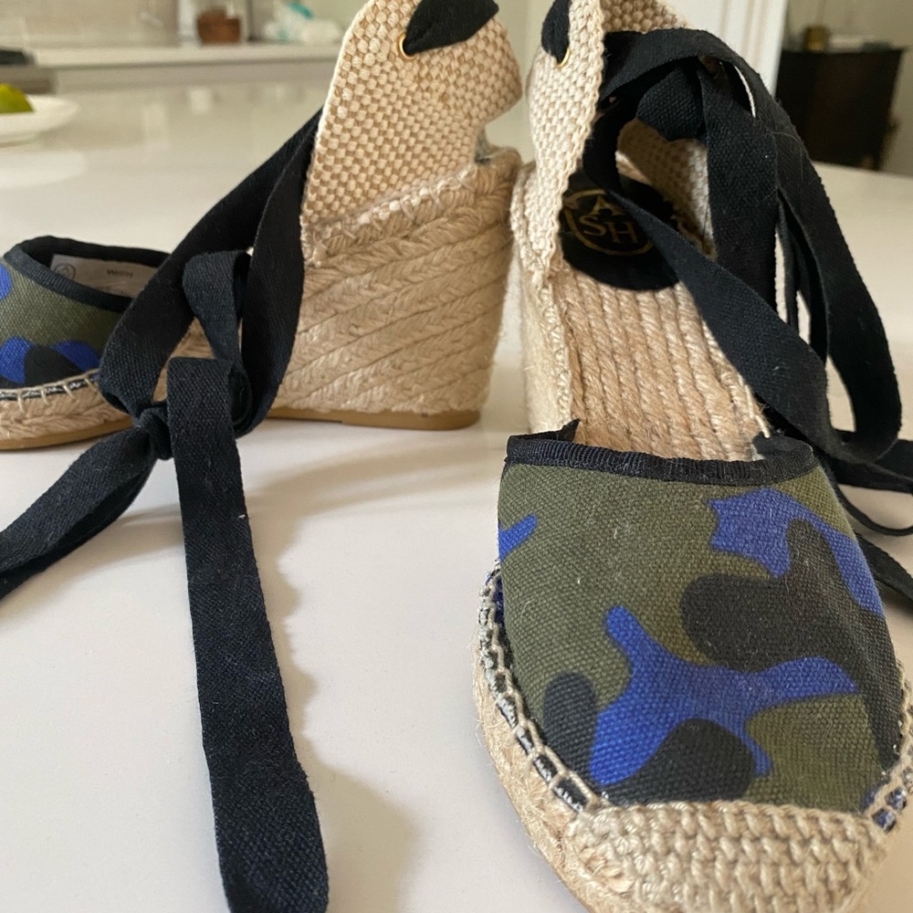 Ash Camouflage Canvas Espadrille EU 7